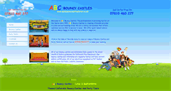 Desktop Screenshot of abcbouncycastlesluton.co.uk